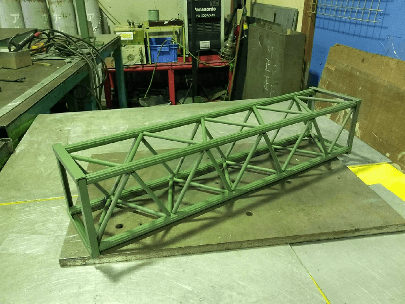 アルミ製トラス塗装