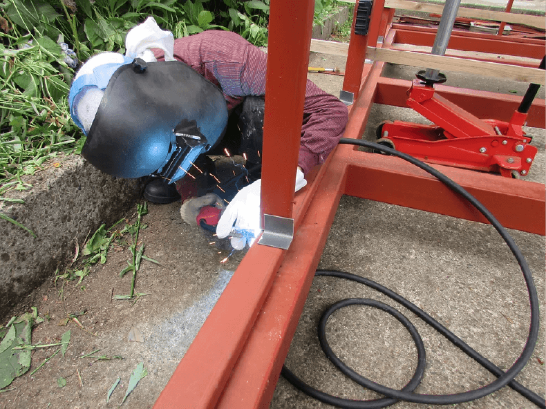MIG溶接鉄骨設備工事